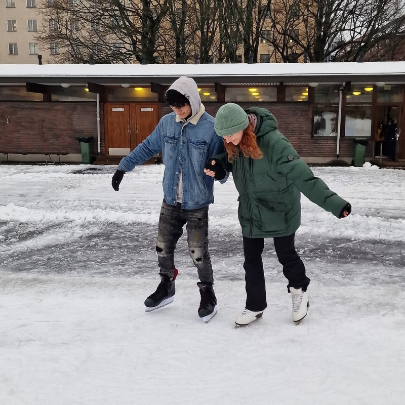 Ice skating in Helsinki